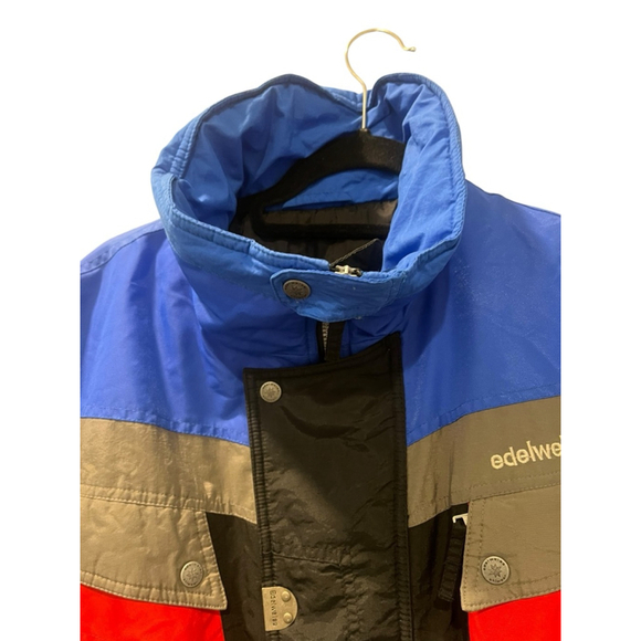 Vintage 90's Edelweiss Men's Ski Snowsuit Bib Size Small Jumpsuit Snow One Piece - Picture 4 of 13